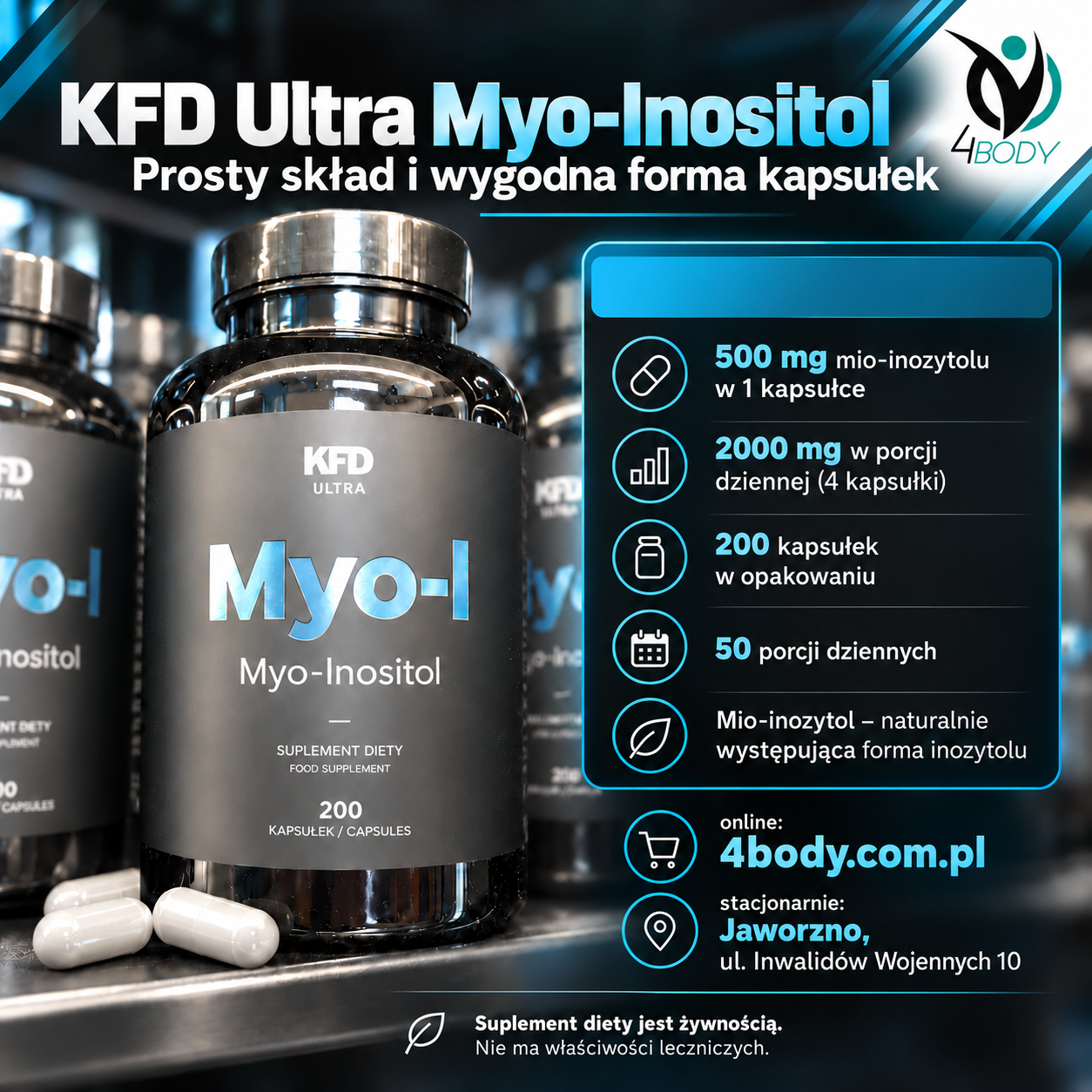 KFD Ultra Myo-Inositol 200 kaps